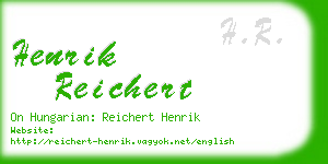 henrik reichert business card